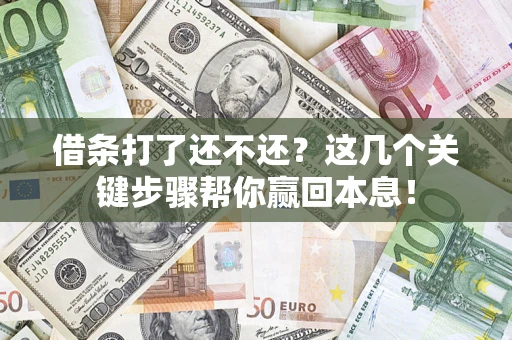 北京借条打了还不还？这几个关键步骤帮你赢回本息！
