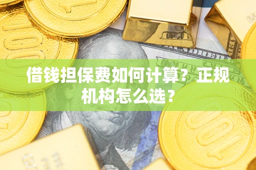 北京借钱担保费如何计算？正规机构怎么选？