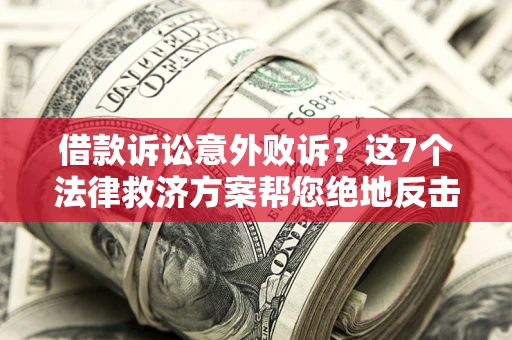 北京借款诉讼意外败诉？这7个法律救济方案帮您绝地反击！