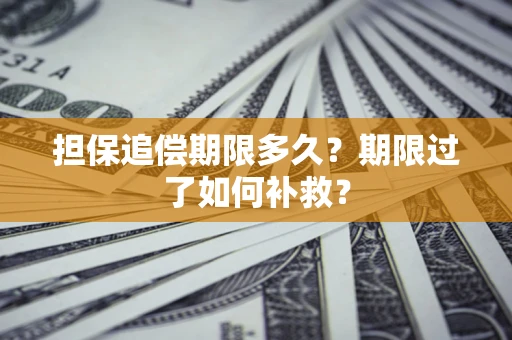 北京担保追偿期限多久？期限过了如何补救？