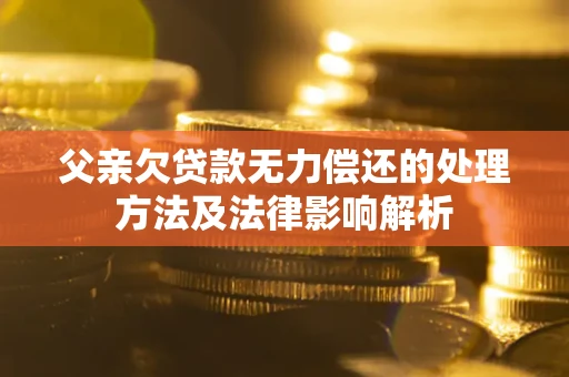北京父亲欠贷款无力偿还的处理方法及法律影响解析